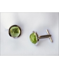 Cufflinks MOLIKA - Green Quartz 