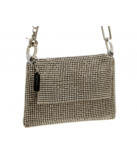 Handbag PYRAMID silver
