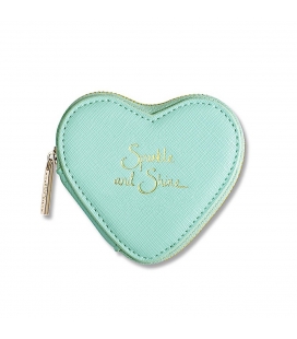 Porte monnaie COEUR Turquoise KATIE LOXTON